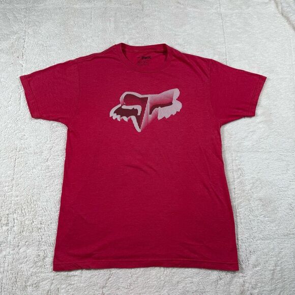 Fox Racing Red Moto Mens Short Sleeve Tee T Shirt - Picture 1 of 6